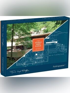 Puzzle Frank Lloyd Wright Fallingwater Galison 500 pieces Double sided